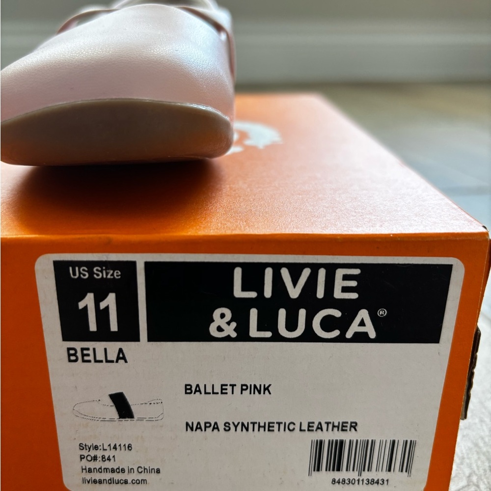 *NIB* Livie & Luca Light Ballet Pink Dress Shoes for Kids Size 11 Toddler - Picture 8 of 8